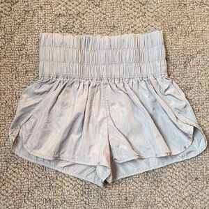 FP Movement by Free People The Way Home shorts in a light gray color